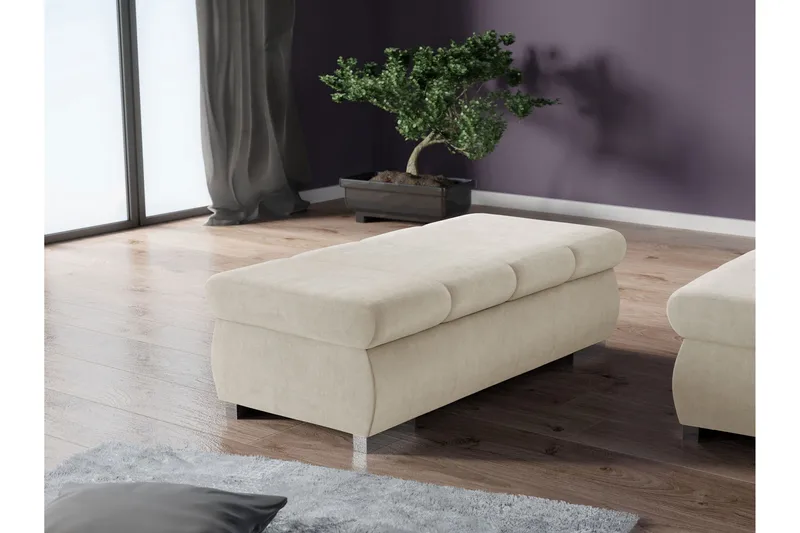 Gamal Fotpall 60 cm - Beige - Möbler - Stolar & fåtöljer - Pall & puff - Fotpall