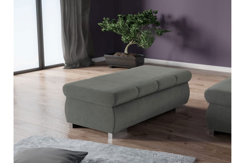 Gamal Fotpall 60 cm - Grå - Möbler - Stolar & fåtöljer - Pall & puff - Fotpall