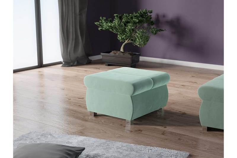 Gamal Fotpall 60 cm - Grön - M öbler - Stolar & fåtöljer - Pall & puff - Fotpall