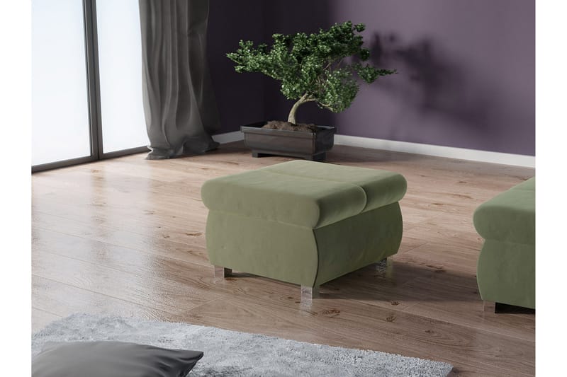 Gamal Fotpall 60 cm - Grön - M öbler - Stolar & fåtöljer - Pall & puff - Fotpall