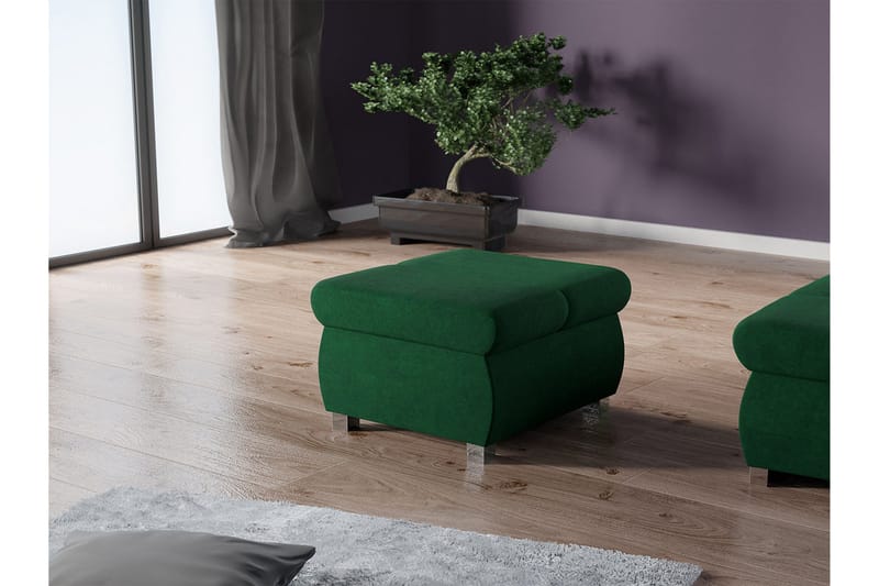 Gamal Fotpall 60 cm - Grön - M öbler - Stolar & fåtöljer - Pall & puff - Fotpall