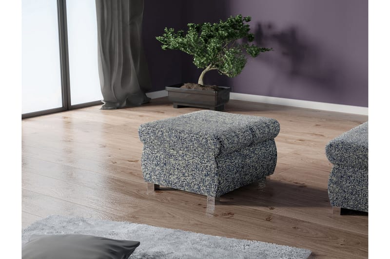 Gamal Fotpall 60 cm - Marinblå - Möbler - Stolar & fåtöljer - Pall & puff - Fotpall