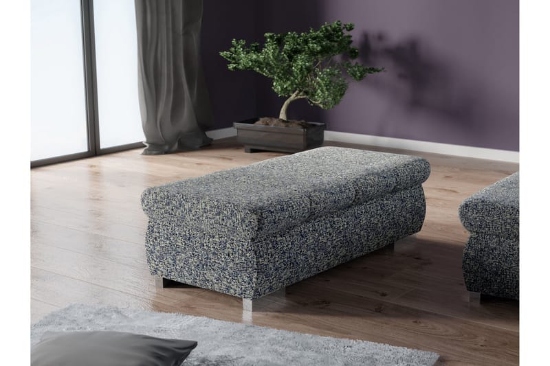 Gamal Fotpall 60 cm - Marinblå - Möbler - Stolar & fåtöljer - Pall & puff - Fotpall