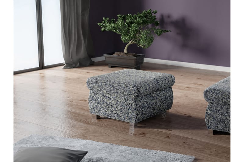 Gamal Fotpall 60 cm - Marinblå - Möbler - Stolar & fåtöljer - Pall & puff - Fotpall