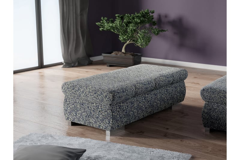 Gamal Fotpall 60 cm - Marinblå - Möbler - Stolar & fåtöljer - Pall & puff - Fotpall