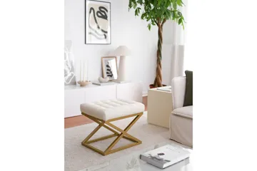 Garyn Sittpuff 40 cm - Cream - Möbler - Stolar & fåtöljer - Pall & puff - Sittpuff