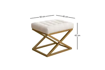 Garyn Sittpuff 40 cm - Cream - Möbler - Stolar & fåtöljer - Pall & puff - Sittpuff