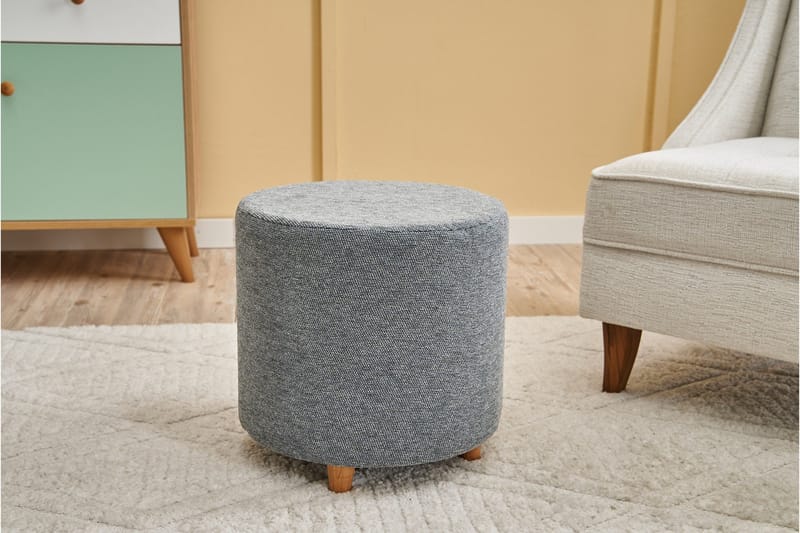 Gilberto Sittpuff 40 cm - Grå - Möbler - Stolar & fåtöljer - Pall & puff - Sittpuff