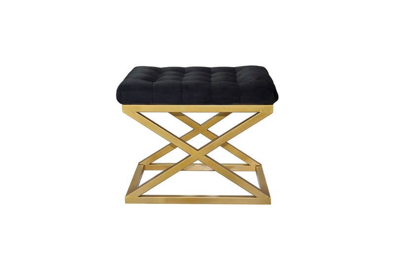 Gillie Sittpuff 40 cm, Guld/Svart