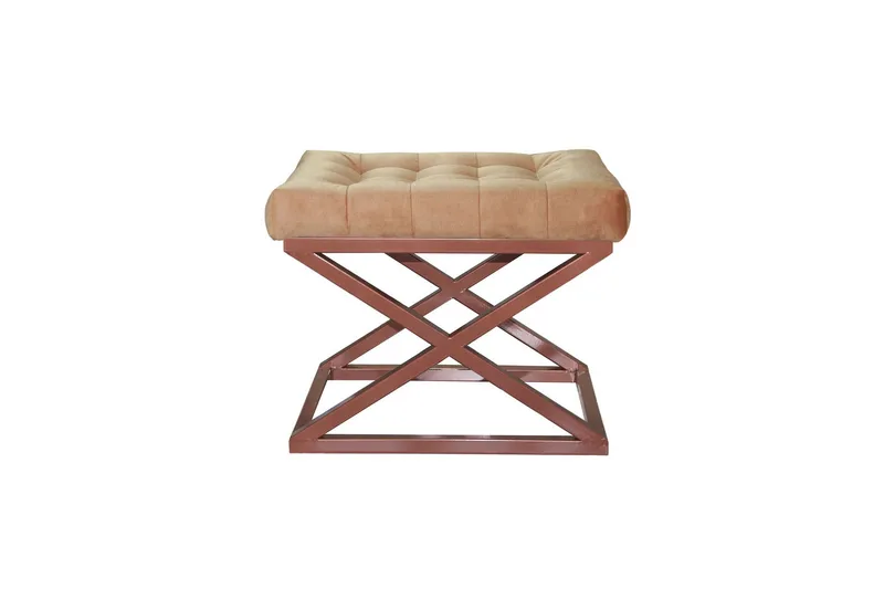 Gillie Sittpuff 40 cm, Koppar/Gul