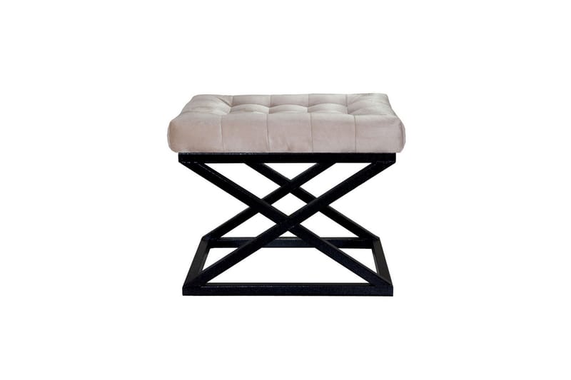 Gillie Sittpuff 40 cm, Svart/Cream