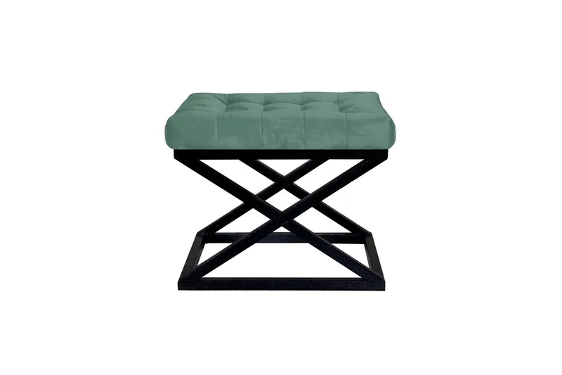 Gillie Sittpuff 40 cm, Svart/Grön