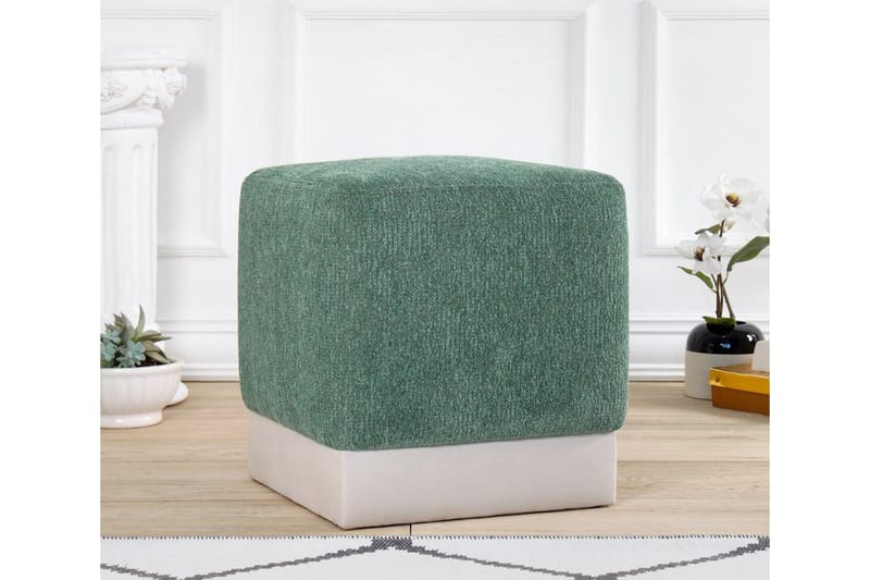 Gladys Sittpuff 45 cm - Grön - Möbler - Stolar & fåtöljer - Pall & puff - Sittpuff