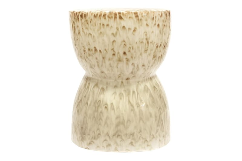 Glazed Pall Rund - Keramik/Nougat - Möbler - Stolar & fåtöljer - Pall & puff