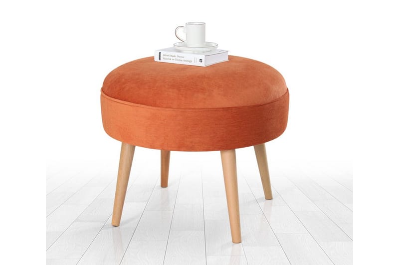 Graysen Sittpuff 52 cm - Orange - Möbler - Stolar & fåtöljer - Pall & puff - Sittpuff