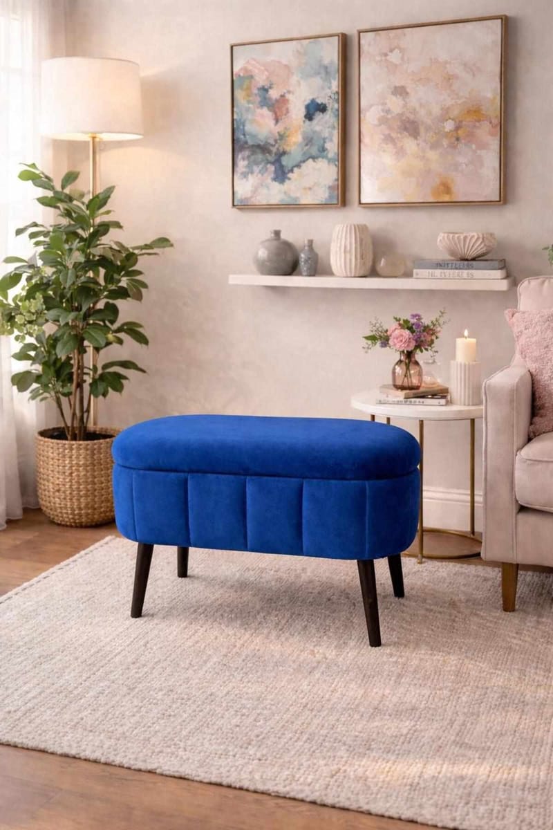 Heba Sittpuff med förvaring 60 cm - Möbler - Stolar & fåtöljer - Pall & puff - Sittpuff