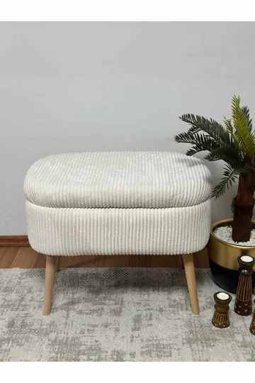 Heba Sittpuff med förvaring 60 cm - Möbler - Stolar & fåtöljer - Pall & puff - Sittpuff - Sittpuff med förvaring