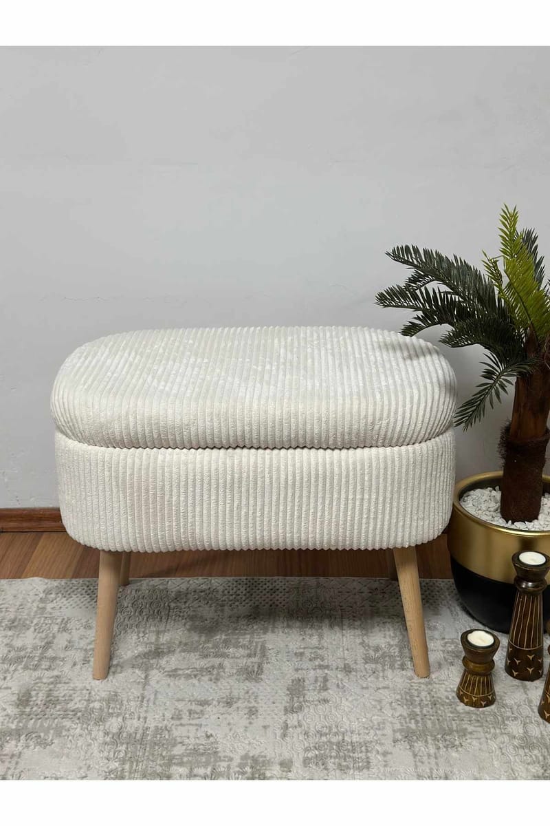 Heba Sittpuff med förvaring 60 cm - Möbler - Stolar & fåtöljer - Pall & puff - Sittpuff