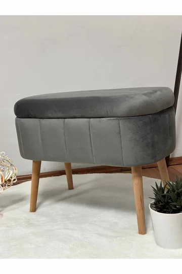 Heba Sittpuff med förvaring 60 cm - Möbler - Stolar & fåtöljer - Pall & puff - Sittpuff - Sittpuff med förvaring