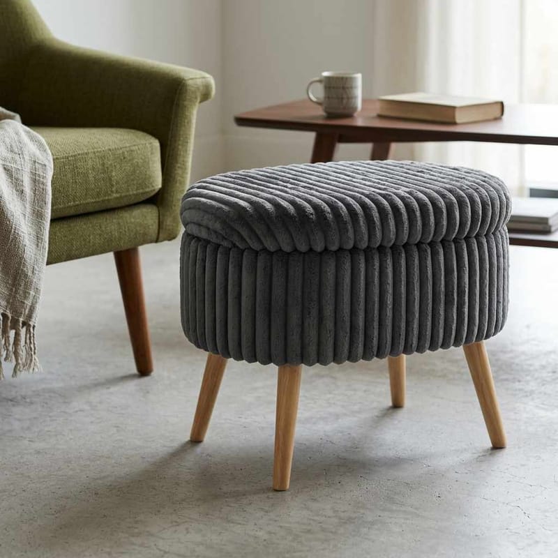 Heba Sittpuff med förvaring 60 cm - Möbler - Stolar & fåtöljer - Pall & puff - Sittpuff
