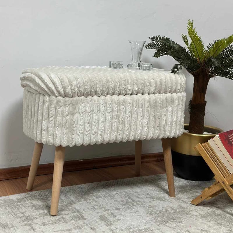 Heba Sittpuff med förvaring 60 cm - Möbler - Stolar & fåtöljer - Pall & puff - Sittpuff