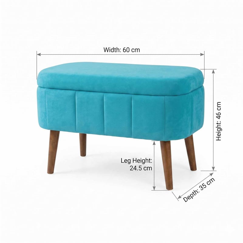 Heba Sittpuff med förvaring 60 cm - Möbler - Stolar & fåtöljer - Pall & puff - Sittpuff