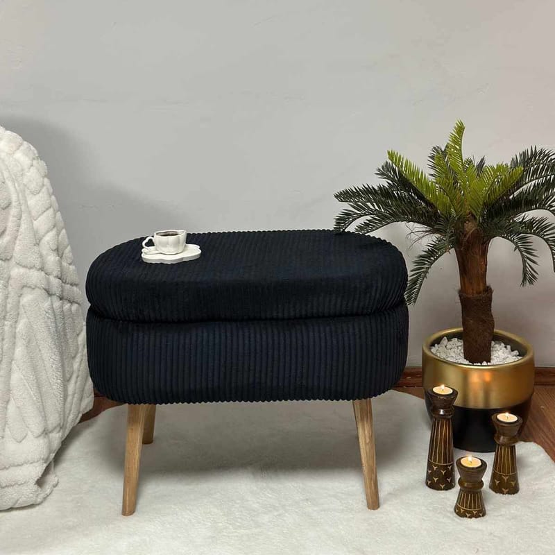 Heba Sittpuff med förvaring 60 cm - Möbler - Stolar & fåtöljer - Pall & puff - Sittpuff
