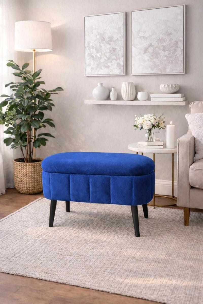 Heba Sittpuff med förvaring 60 cm - Möbler - Stolar & fåtöljer - Pall & puff - Sittpuff