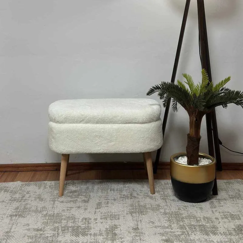 Heba Sittpuff med förvaring 60 cm - Möbler - Stolar & fåtöljer - Pall & puff - Sittpuff