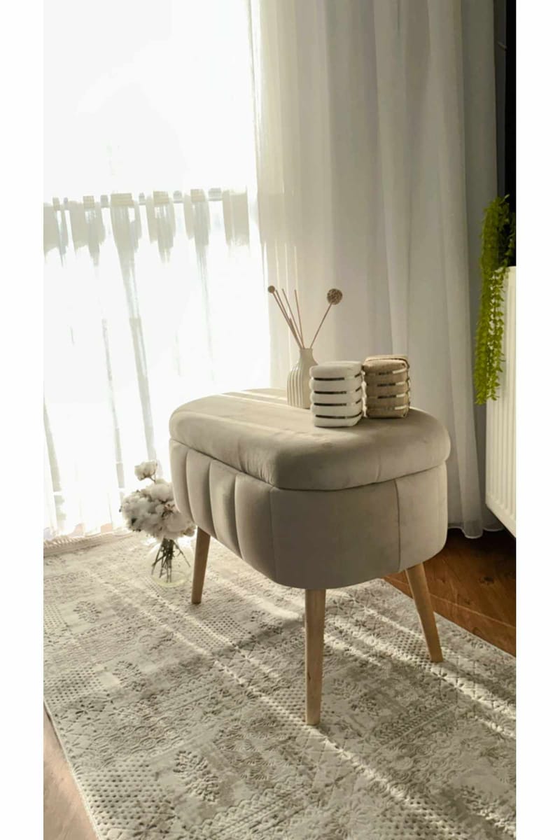 Heba Sittpuff med förvaring 60 cm - Möbler - Stolar & fåtöljer - Pall & puff - Sittpuff