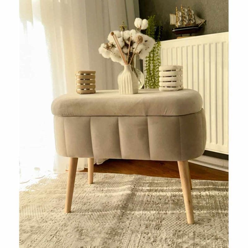 Heba Sittpuff med förvaring 60 cm - Möbler - Stolar & fåtöljer - Pall & puff - Sittpuff