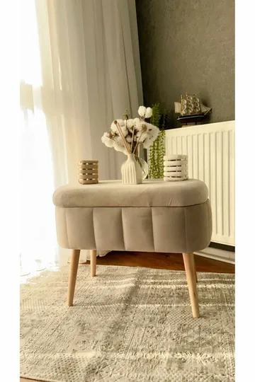 Heba Sittpuff med förvaring 60 cm - Möbler - Stolar & fåtöljer - Pall & puff - Sittpuff - Sittpuff med förvaring