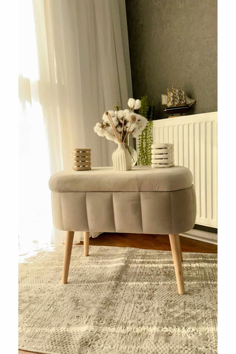 Heba Sittpuff med förvaring 60 cm - Möbler - Stolar & fåtöljer - Pall & puff - Sittpuff