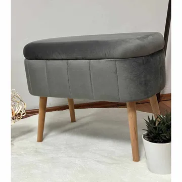 Heba Sittpuff med förvaring 60 cm - Möbler - Stolar & fåtöljer - Pall & puff - Sittpuff - Sittpuff med förvaring
