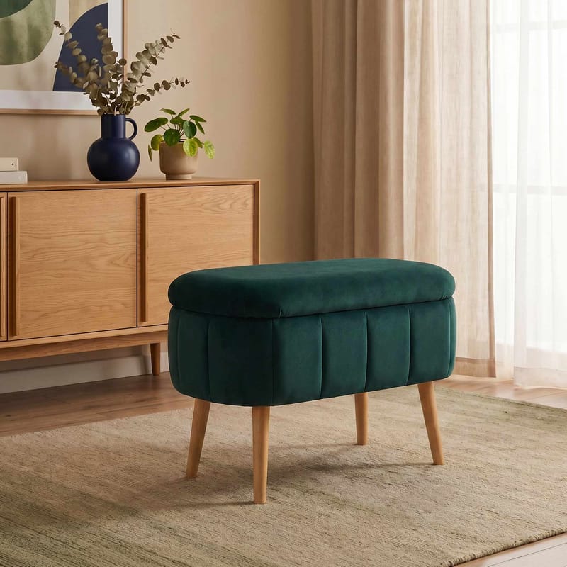 Heba Sittpuff med förvaring 60 cm - Möbler - Stolar & fåtöljer - Pall & puff - Sittpuff