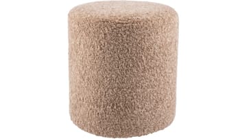 House Puff 35 cm Rund Teddy - Beige - Möbler - Stolar & fåtöljer - Pall & puff - Sittpuff