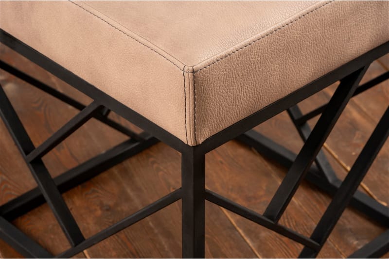 Koza Sittpall - Beige/Svart - Möbler - Stolar & fåtöljer - Pall & puff