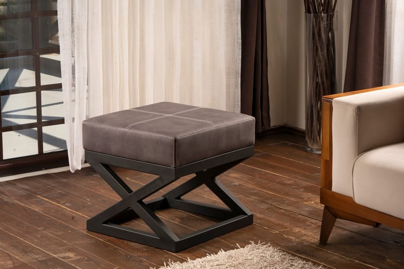 Krupanj Sittpall - Antracit/Svart - Möbler - Stolar & fåtöljer - Pall & puff