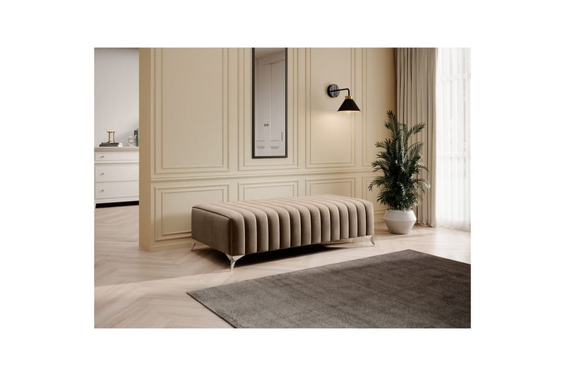 Laurece Fotpall 132 cm - Beige - Möbler - Stolar & fåtöljer - Pall & puff - Fotpall