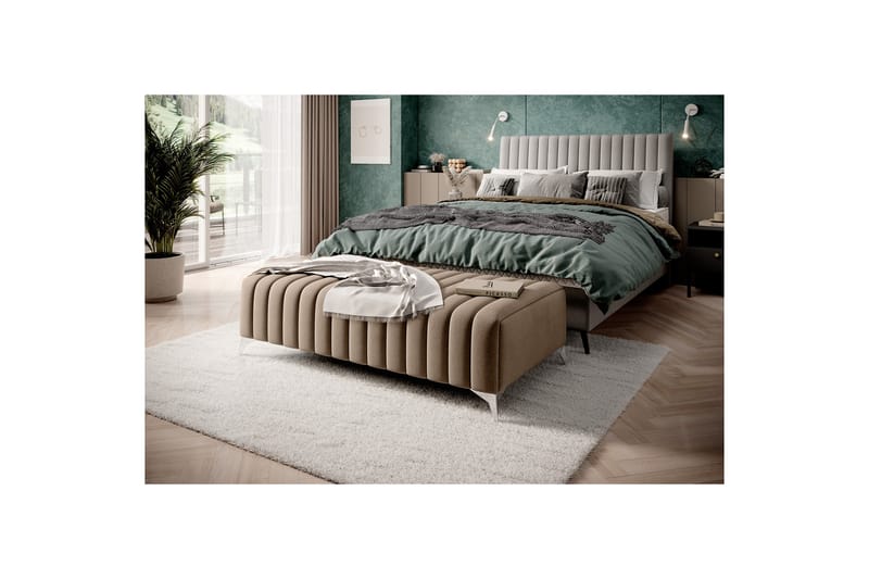 Laurece Fotpall 132 cm - Beige - Möbler - Stolar & fåtöljer - Pall & puff - Fotpall