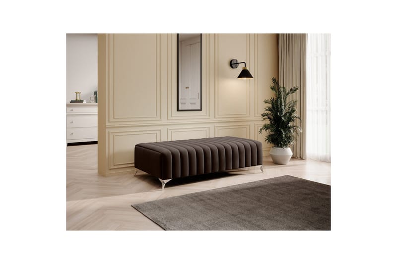 Laurece Fotpall 132 cm - Brun - Möbler - Stolar & fåtöljer - Pall & puff - Fotpall