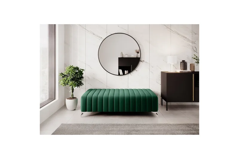 Laurece Fotpall 132 cm - Grön - Möbler - Stolar & fåtöljer - Pall & puff - Fotpall