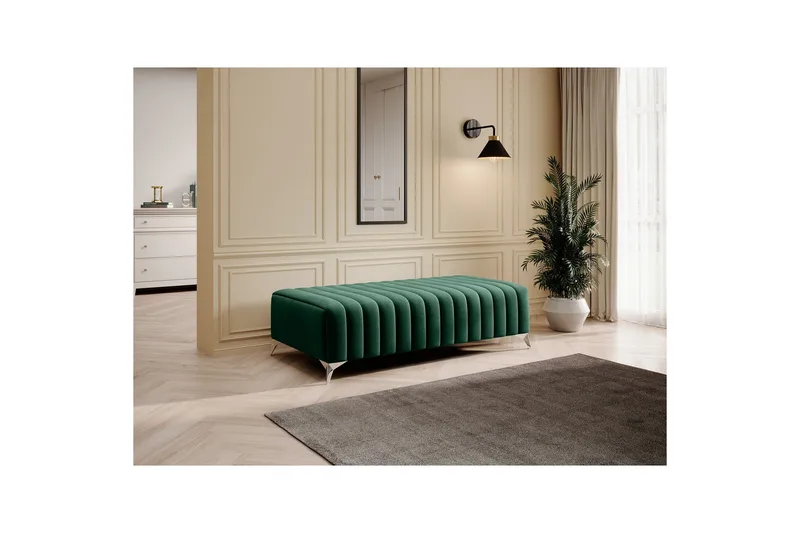 Laurece Fotpall 132 cm - Grön - Möbler - Stolar & fåtöljer - Pall & puff - Fotpall