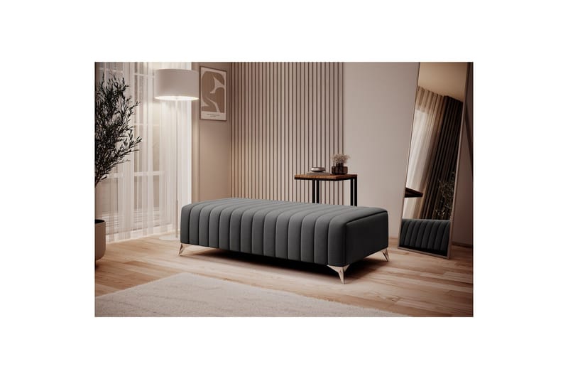 Laurece Fotpall 132 cm - Mörkgrå - Möbler - Stolar & fåtöljer - Pall & puff - Fotpall