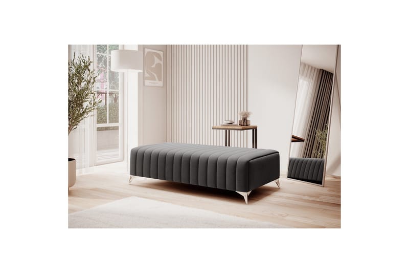 Laurece Fotpall 132 cm - Mörkgrå - Möbler - Stolar & fåtöljer - Pall & puff - Fotpall