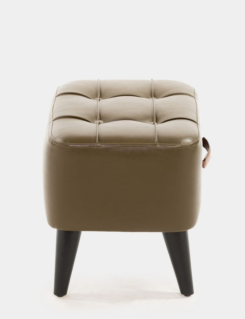 Lenira Sittpuff 43 cm - Khaki - Möbler - Stolar & fåtöljer - Pall & puff - Sittpuff