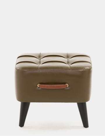 Lenira Sittpuff 43 cm - Khaki - Möbler - Stolar & fåtöljer - Pall & puff - Sittpuff