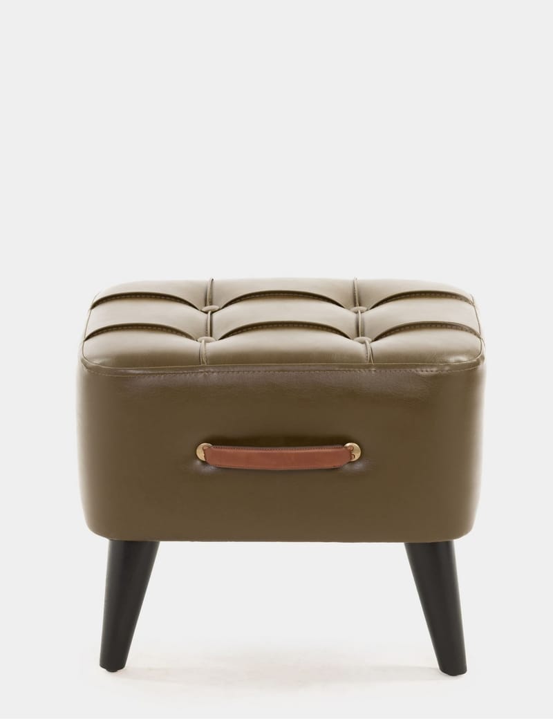 Lenira Sittpuff 43 cm - Khaki - Möbler - Stolar & fåtöljer - Pall & puff - Sittpuff