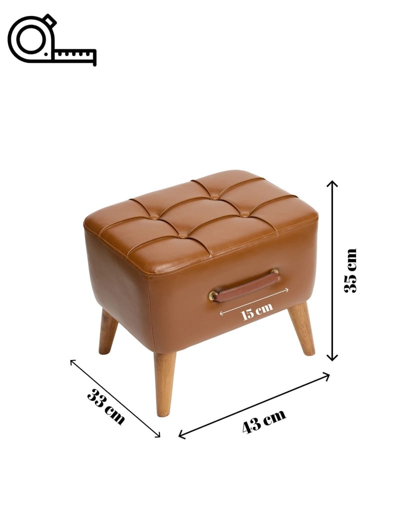 Lenira Sittpuff 43 cm - Möbler - Stolar & fåtöljer - Pall & puff - Sittpuff