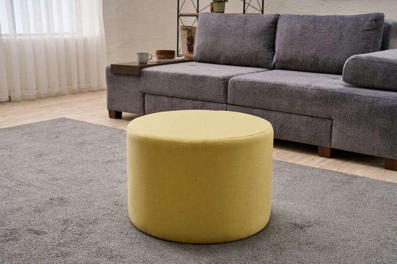 Liarras Sittpuff 58 cm - Gul - Möbler - Stolar & fåtöljer - Pall & puff - Sittpuff